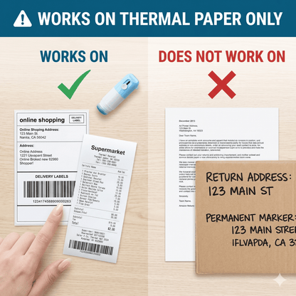 🔥HOT SALE✨2-in-1 Box Cutter & Thermal Paper Eraser