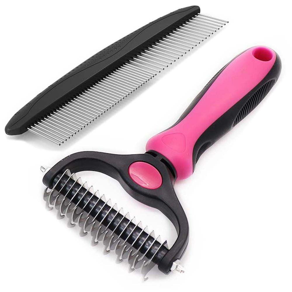 🎁New Arrival 50% OFF💥 2-in-1 Deshedding & Dematting Pet Brush