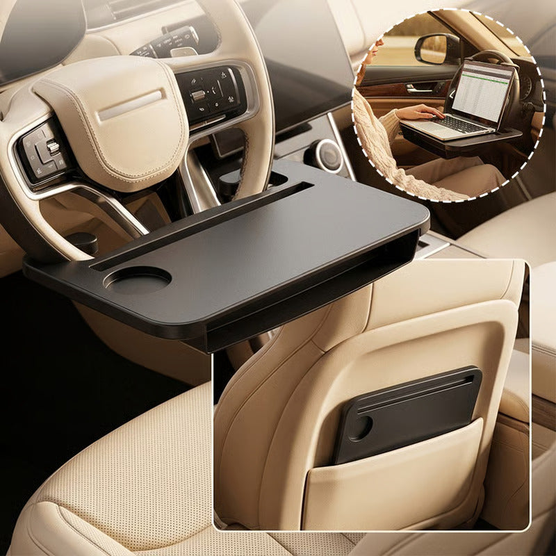 ✨50% Off For A Limited Time✨2-in-1 Car Steering Wheel Desk & Seat Gap Organizer Tray