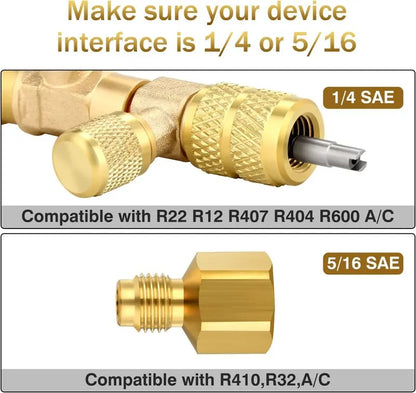 🔥Hot Selling✨Professional Air Conditioner Valve Core Removal and Installation Tool Set