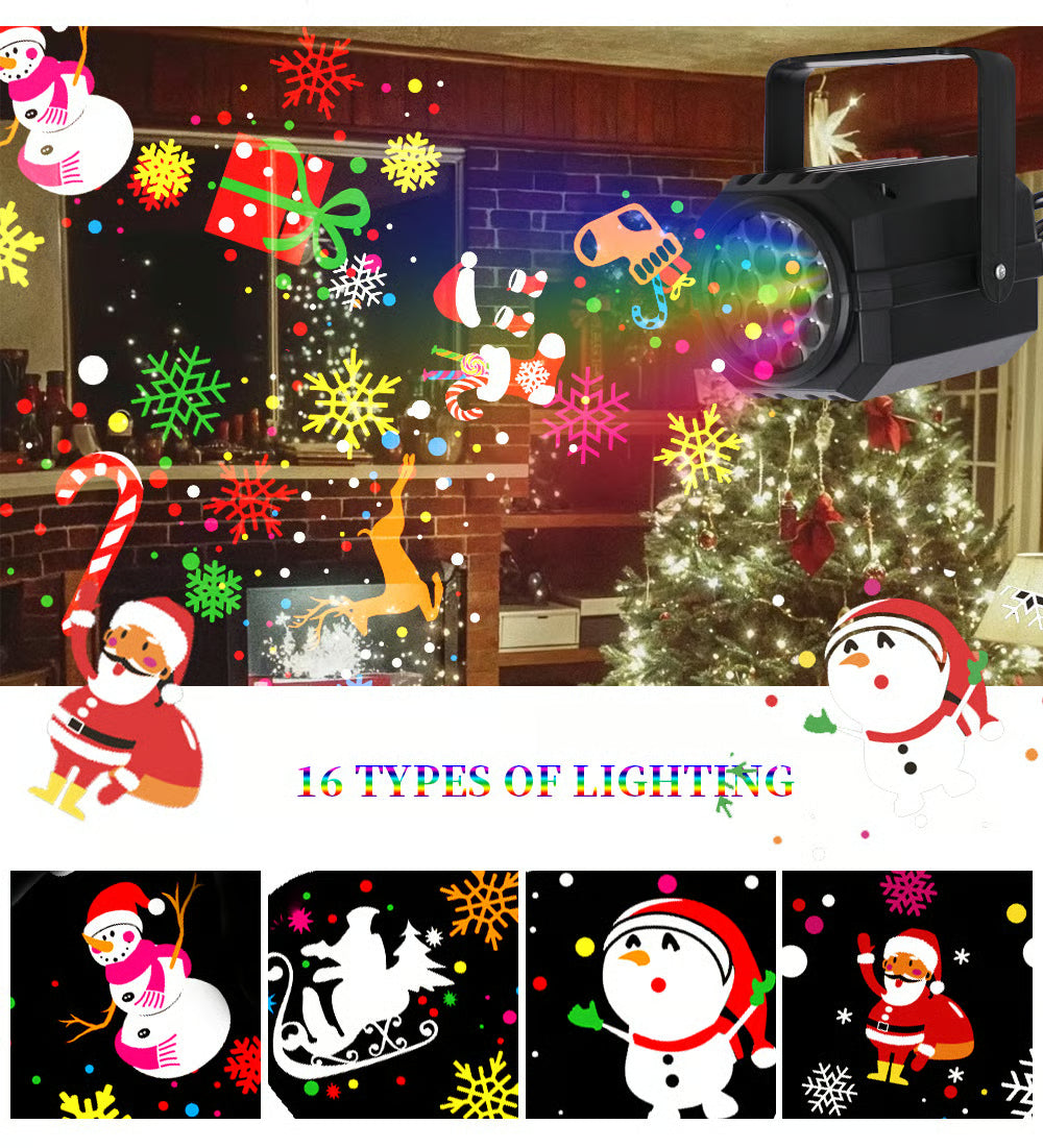 📢 Limited-time 50% off 🎄✨LED Christmas Projection Lamp – 16 Patterns of Pure Holiday Magic!