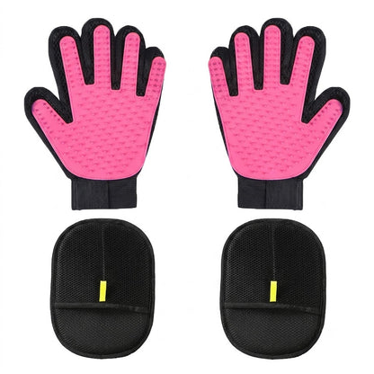 ⏰50%‑OFF Today‑Only｜Extra‑Thick Static Pet‑Hair Remover Glove, Cat Grooming Glove
