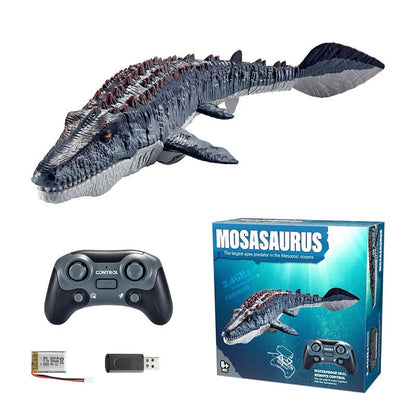 🎉Last day of promotion🧽2.4G RC Mosasaurus Swimming Toy with Spray