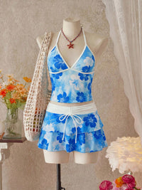 Blue Flower-3-piece set