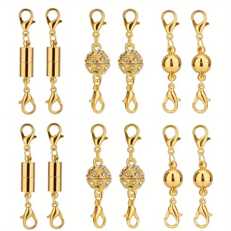 🔥12/24pcs Magnetic Necklace Clasps and Closures Necklace Clasps