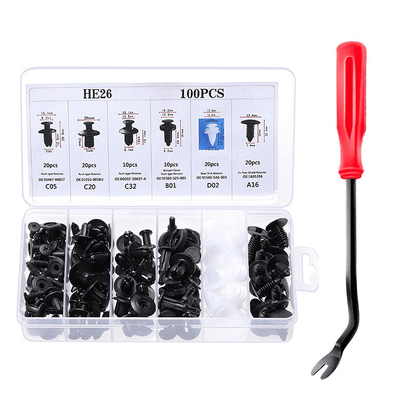 💥Only $10.99 Last Day Promotion!🎁Expansion Screw Clips Set for Automobiles Mudguard Leaf Plates Door Panel Clips(100 PCS)