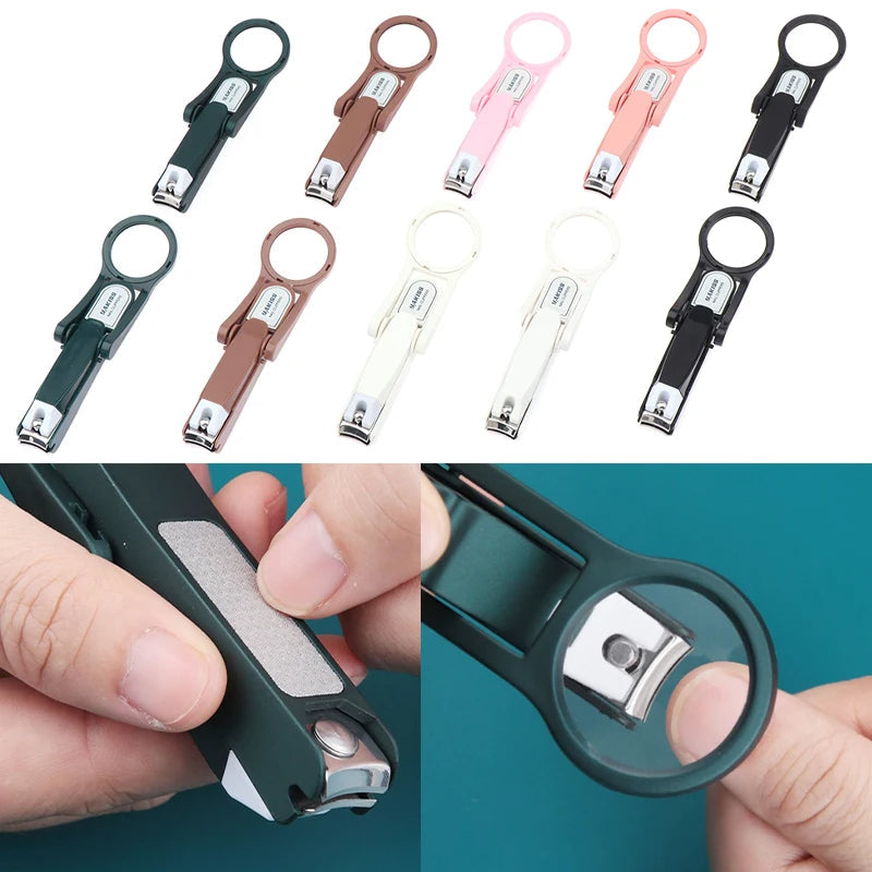 🔥Buy 1 Get 1 Free🔥Stainless Steel Nail Clippers with Magnifying Glass And Storage Box