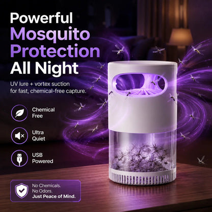 🔥2026 Hot Sale🔥Quiet UV Mosquito Trap – Chemical-Free & Safe for Kids & Pets🦟
