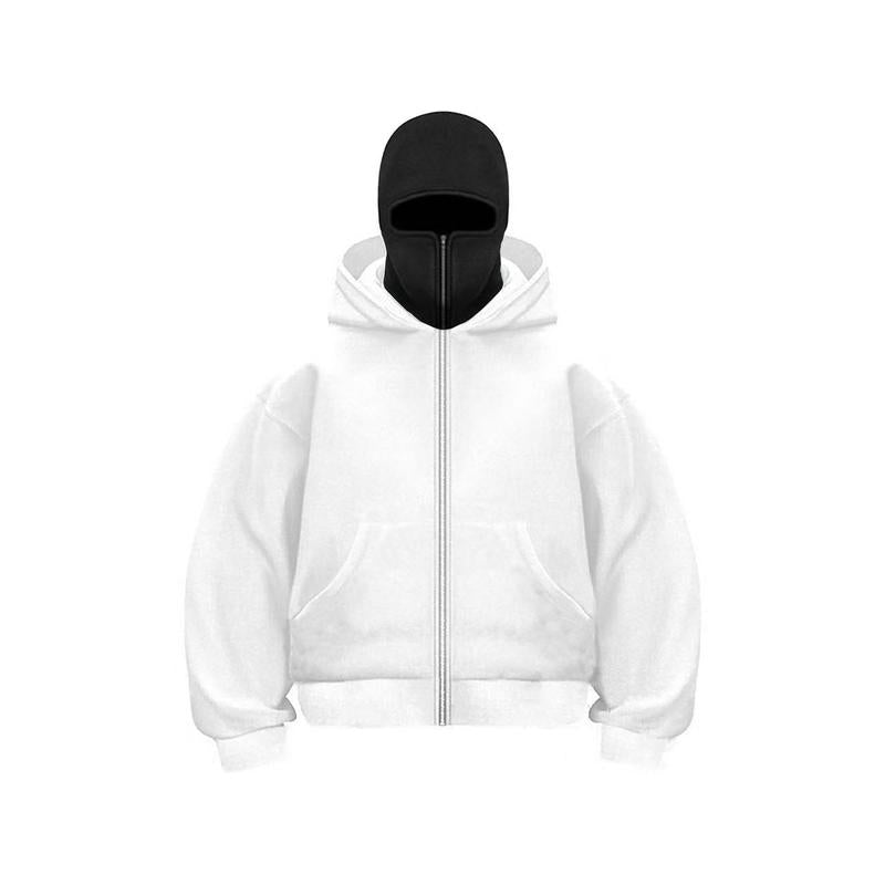 📢 Last Day Sale 56% OFF💥❄️Men’s Balaclava Zip Hoodie for Winter Sports Streetwear and Cold Weather Training