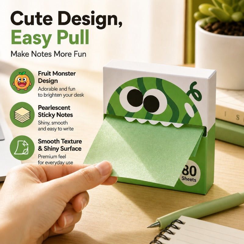 Today Special Offer | 50% OFF🔥Pull-out pearlescent sticky notes, 12 packs per set