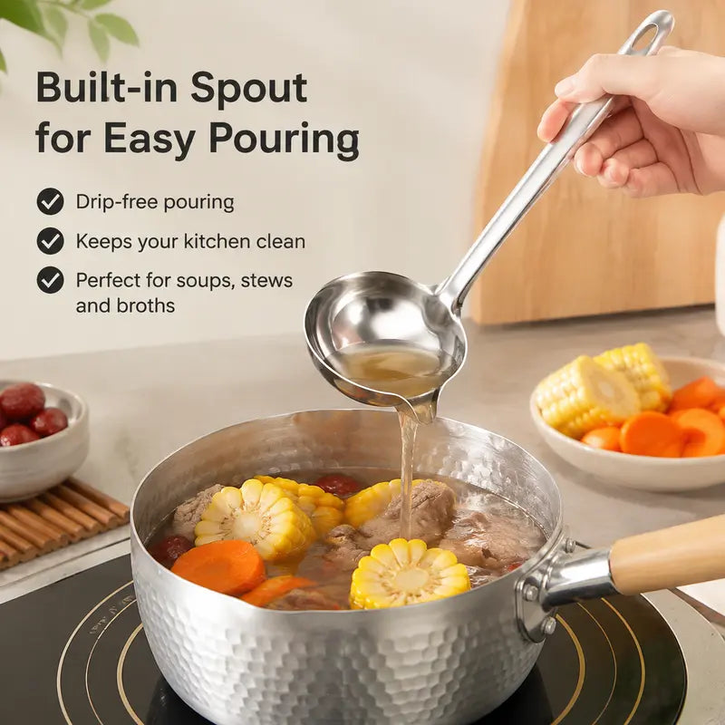 🥄 Save 50%! 🍳 Oil Separator Ladle – Grease remover, strainer & kitchen essential ✨