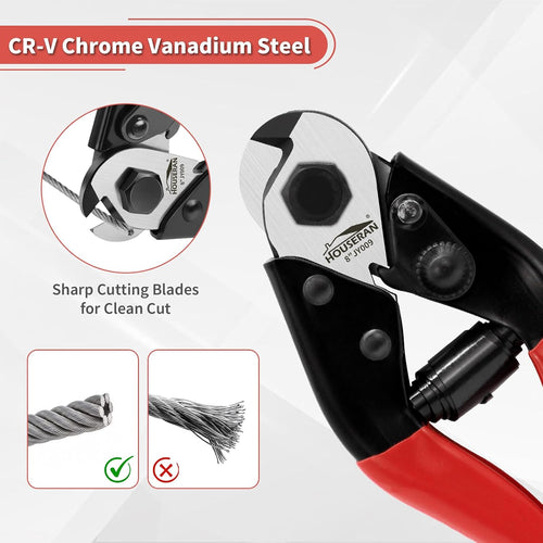 🗜️🧰8-inch wire rope cutters