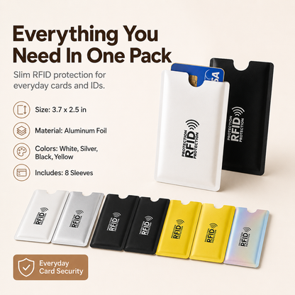 🔥Limited-time 50% off🧲RFID Blocking Sleeves for Credit Cards