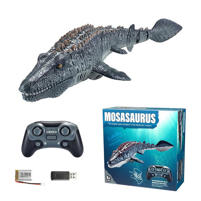 🎉Last day of promotion🧽2.4G RC Mosasaurus Swimming Toy with Spray