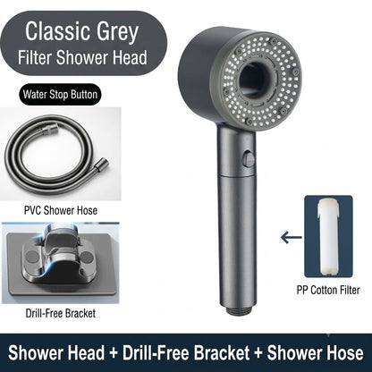 ✨50% OFF Today Only｜Premium Hollow‑Out Filter Shower Head