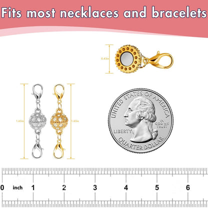 🔥12/24pcs Magnetic Necklace Clasps and Closures Necklace Clasps