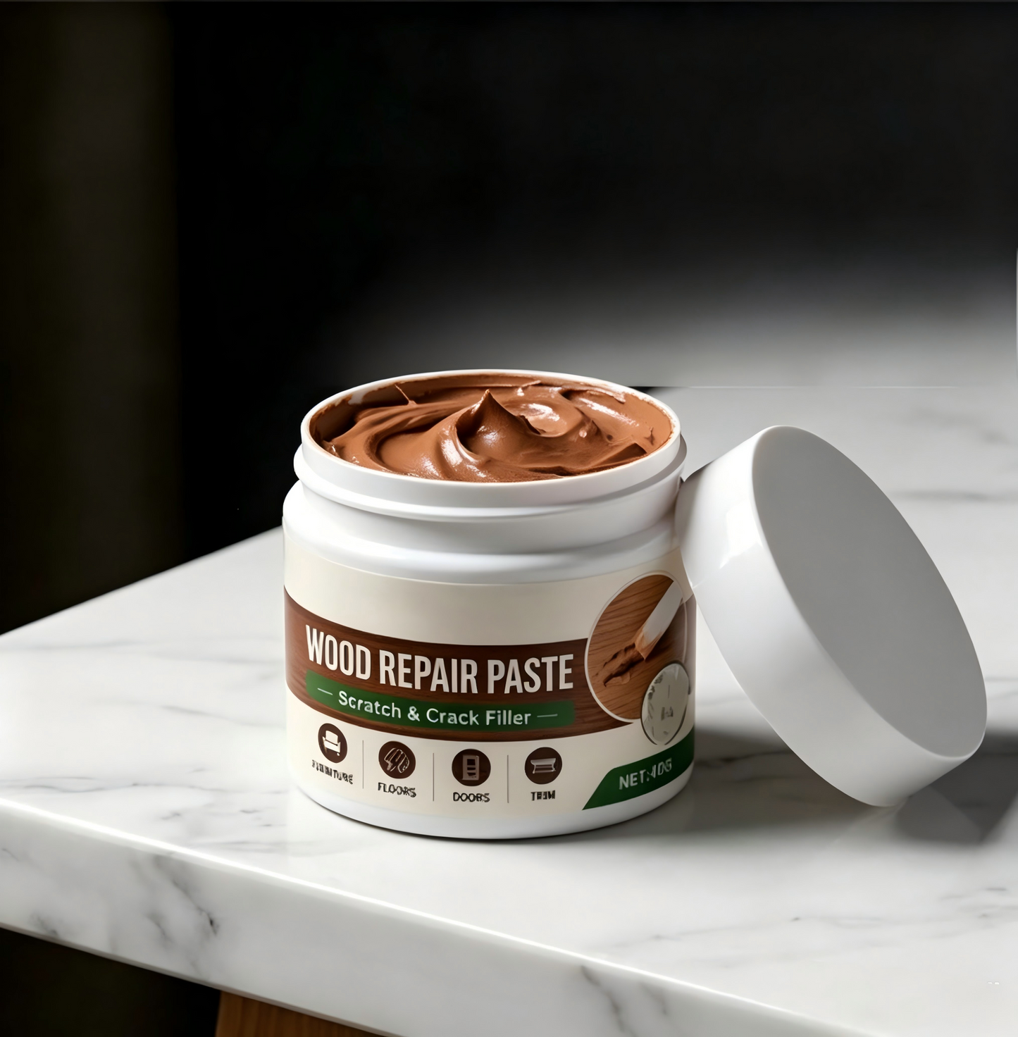 🖌️Wood Repair Paste - Two colors, comes with tools, no sanding required!