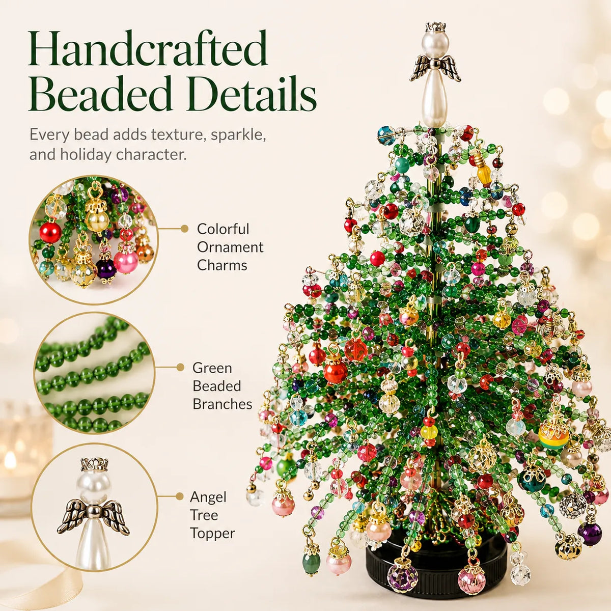 💥Christmas Hot Sale !!! 🎄✨ DIY Beaded Christmas Tree Kit