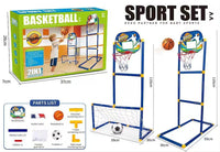 Basketball hoop + soccer goal