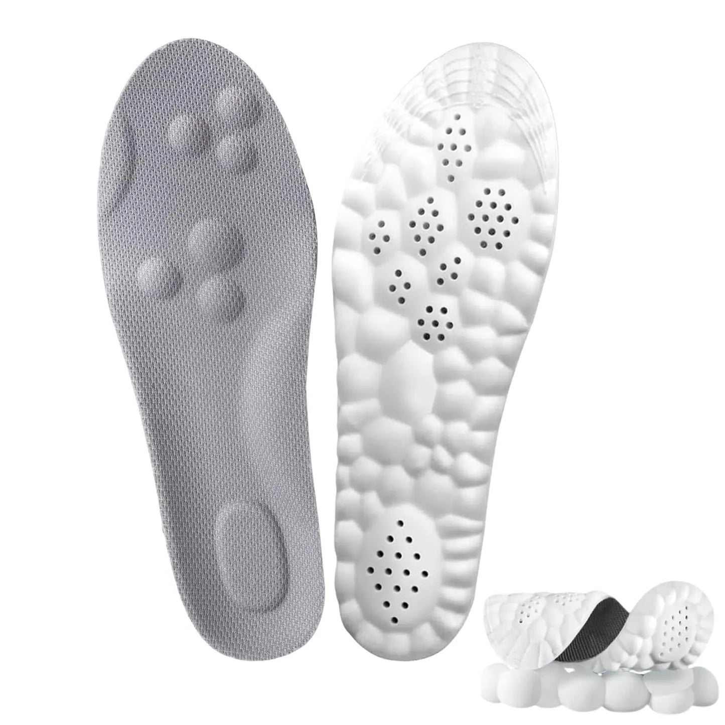 4D Cloud Memory Foam Insoles for Men & Women - Trim to Fit