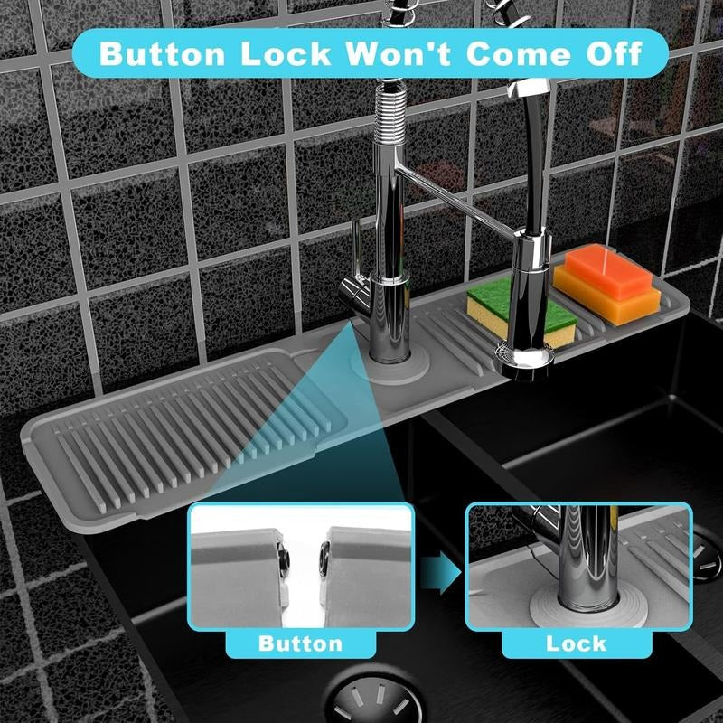 🔥 BUY 3 GET 2 FREE💧Silicone Sink Faucet Draining Mat