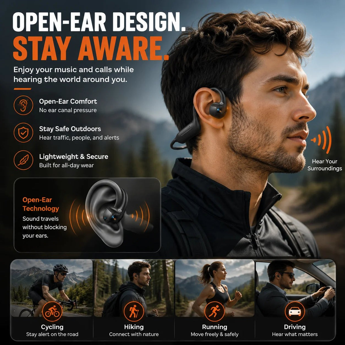 🔥LAST DAY 50% OFF – 🎧 8MP Smart Camera Open-Ear Headset – POV Video, Calls & AI Assistance 🎥