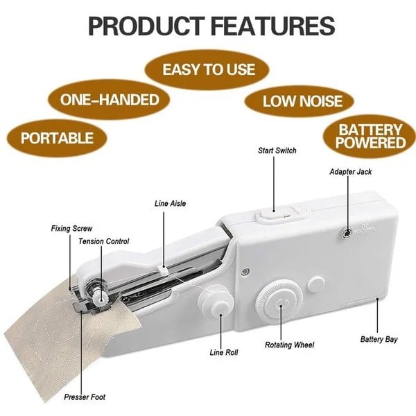 ☀️Limited-time 50% off🥇Handheld Mini Electric Sewing Machine[Make Your Life Easier✨]