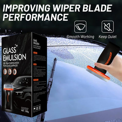 ✨️TODAY ONLY⚡Buy One Get One Free🔥🚗 Handheld Car Glass Oil Film Remover – Remove Stubborn Windshield Stains Easily