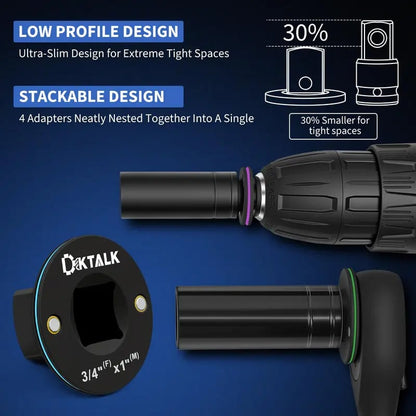 💥LIMITED-TIME 50% OFF!🔥2026 Upgraded Low-profile Impact Sleeve Adapter Set (4 pieces)