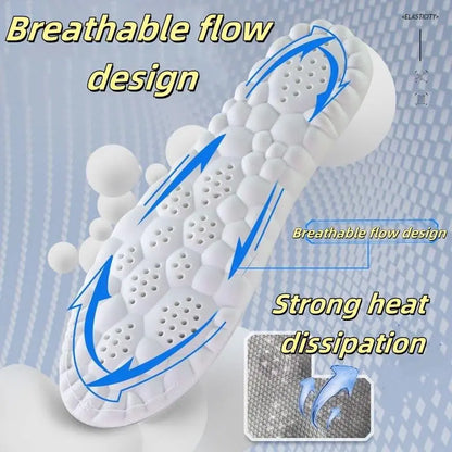 4D Cloud Memory Foam Insoles for Men & Women - Trim to Fit