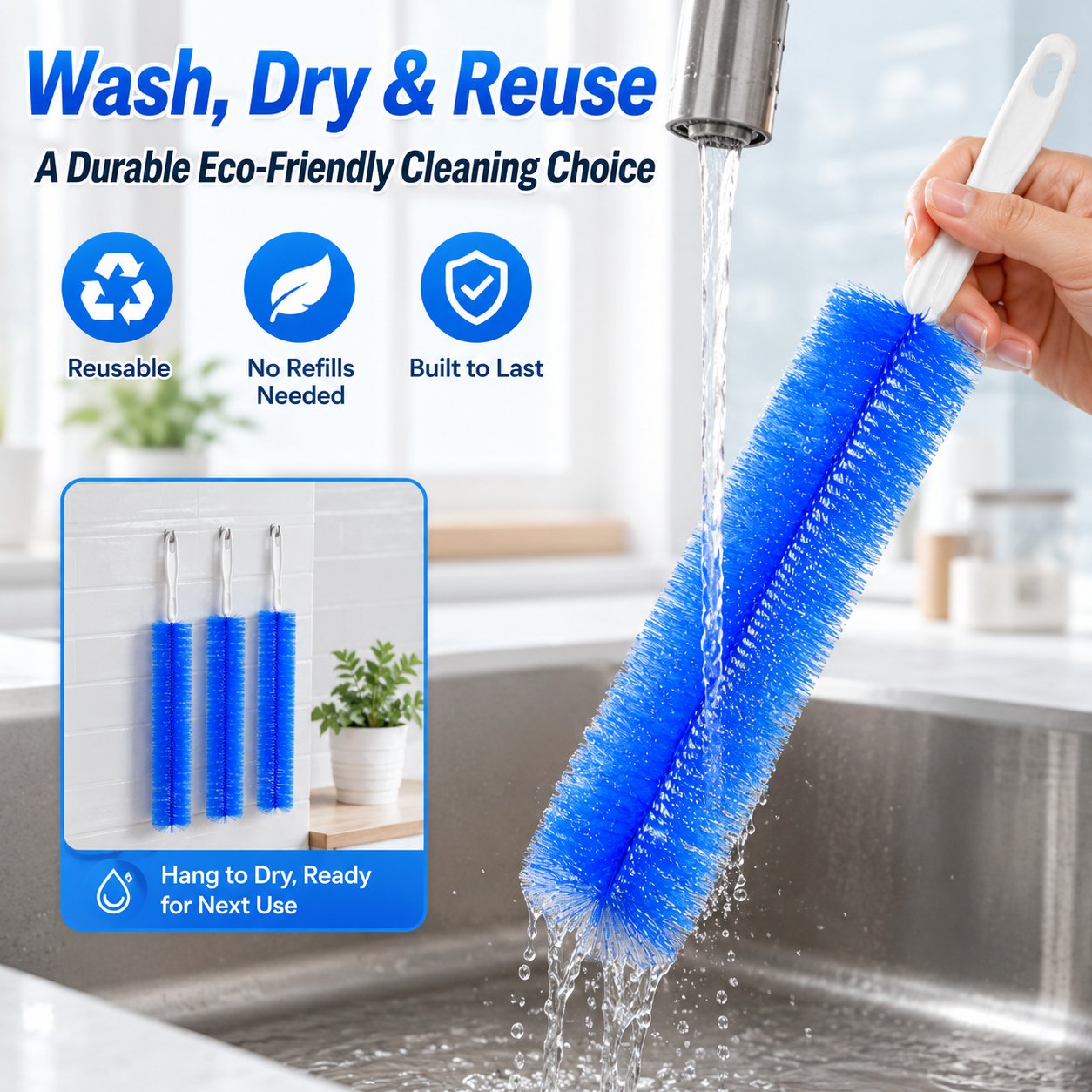 ✨Buy 1 Get 1 Free✨Flexible microfiber duster – suitable for hard-to-reach areas