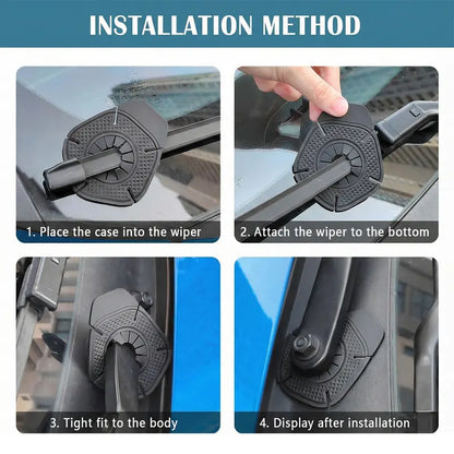 4-Pack Silicone Windshield Wiper Arm Protective Covers – Car Accessories 🚗