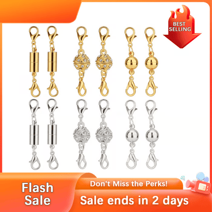 🔥12/24pcs Magnetic Necklace Clasps and Closures Necklace Clasps