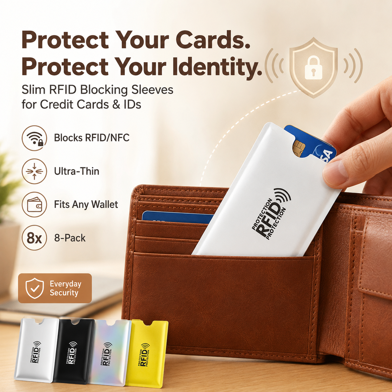 🔥Limited-time 50% off🧲RFID Blocking Sleeves for Credit Cards