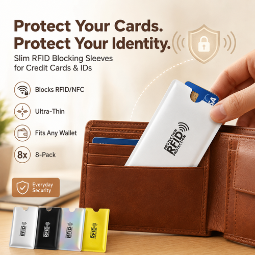 🔥Limited-time 50% off🧲RFID Blocking Sleeves for Credit Cards