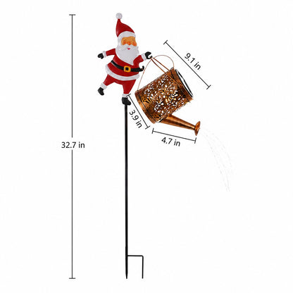 🎄🎅Santa Solar Watering Can Christmas Garden Light