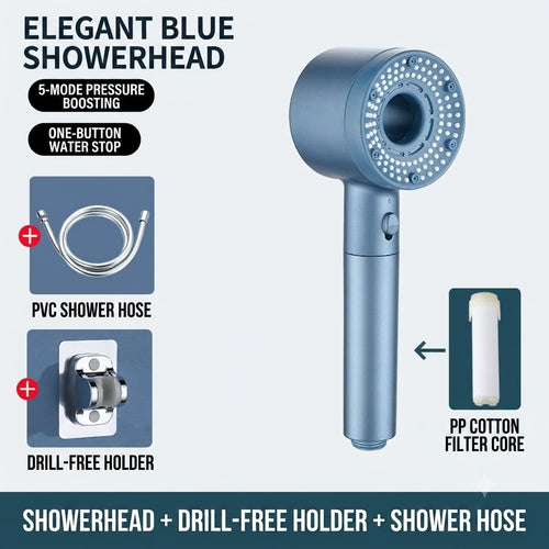 ✨50% OFF Today Only｜Premium Hollow‑Out Filter Shower Head
