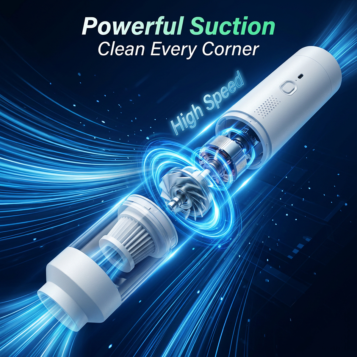✨4-in-1 Mini Car Portable Cordless Handheld Vacuum Cleaner