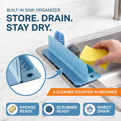 💧50%OFF💧Foldable Kitchen Sink Splash Guard ABS+TPE Water Splash Blocker