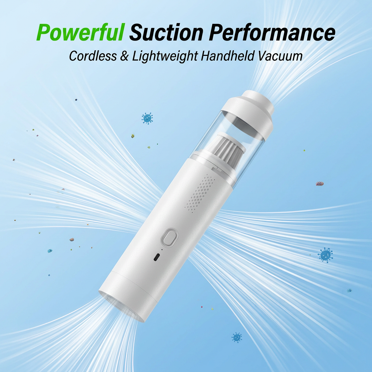 ✨4-in-1 Mini Car Portable Cordless Handheld Vacuum Cleaner