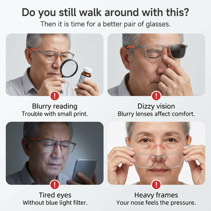 👓Buy 1 Free 1🔥 Photochromic Reading Glasses Smart Zoom Progressive Multifocal Lenses