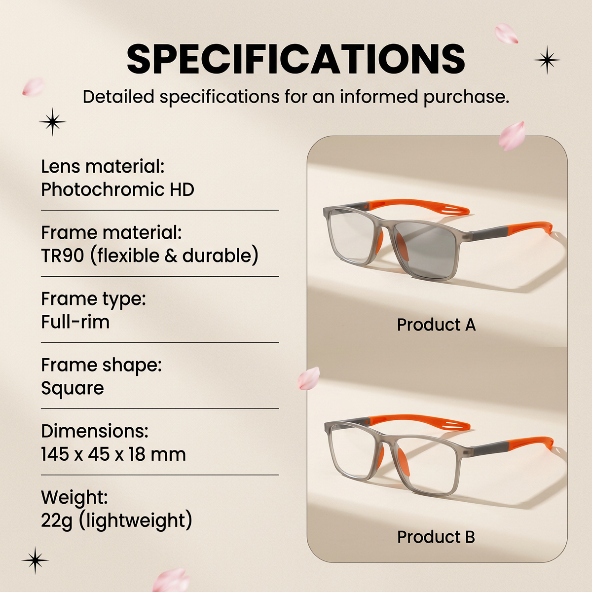 👓Buy 1 Free 1🔥 Photochromic Reading Glasses Smart Zoom Progressive Multifocal Lenses