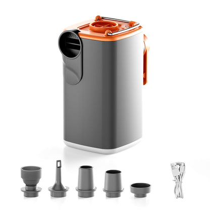 🔥50% off🔥Mini Wireless Electric Air Pump | Pocket-Sized Rechargeable Inflatables Deflator | Portable Camping Lantern & Vacuum Storage Pump with Multi-Nozzles
