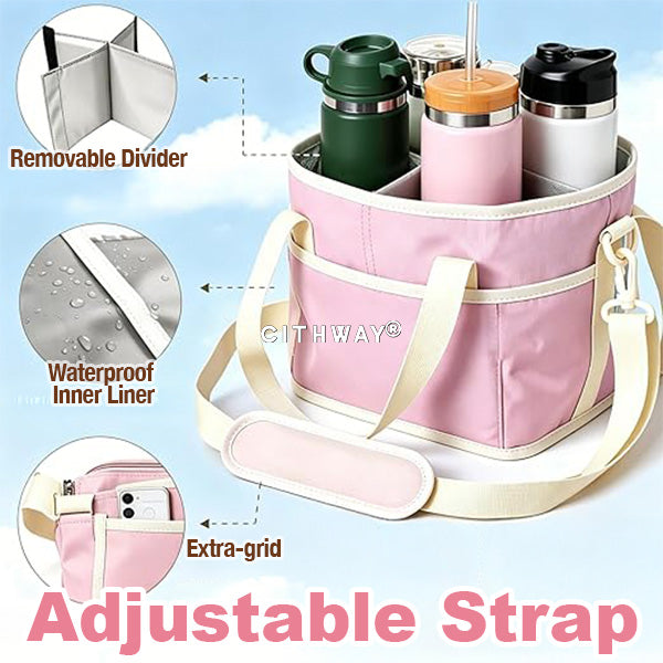 Cithway® 4-grid Insulated Drink Bottle Carrier Bag