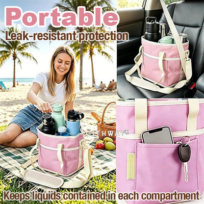 Cithway® 4-grid Insulated Drink Bottle Carrier Bag