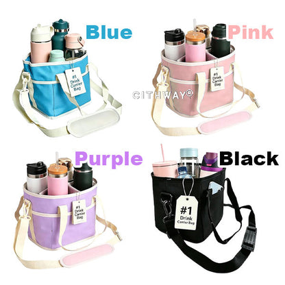 Cithway® 4-grid Insulated Drink Bottle Carrier Bag