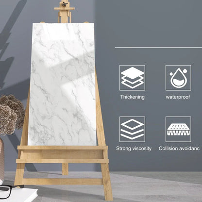 ⚡ 50% OFF🔪🏠 Self-Adhesive Marble Wall Panel – Waterproof & Scratch Resistant