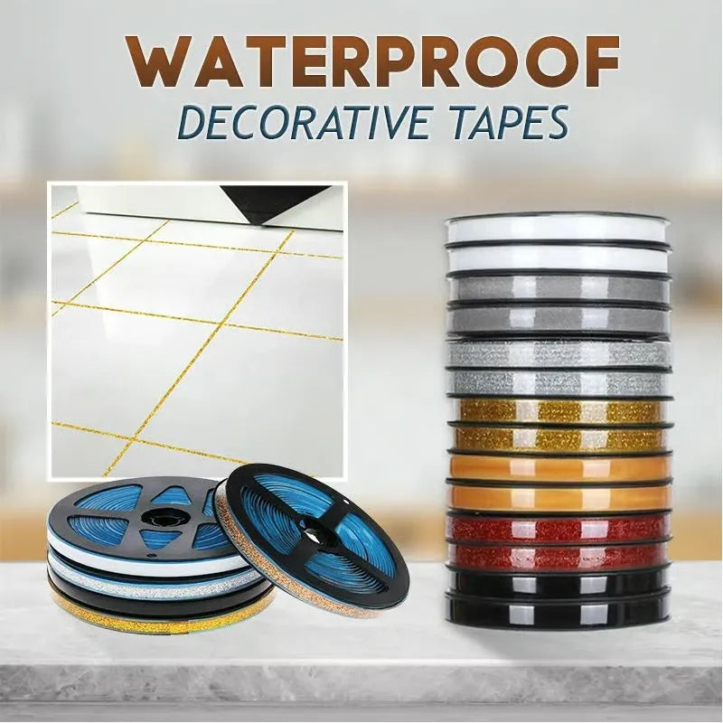 💕Buy 1 Get 1 Free🔥🛠6/12m Ceramic Tile Gap Mildewproof Waterproof Self-Adhesive Caulk Strip