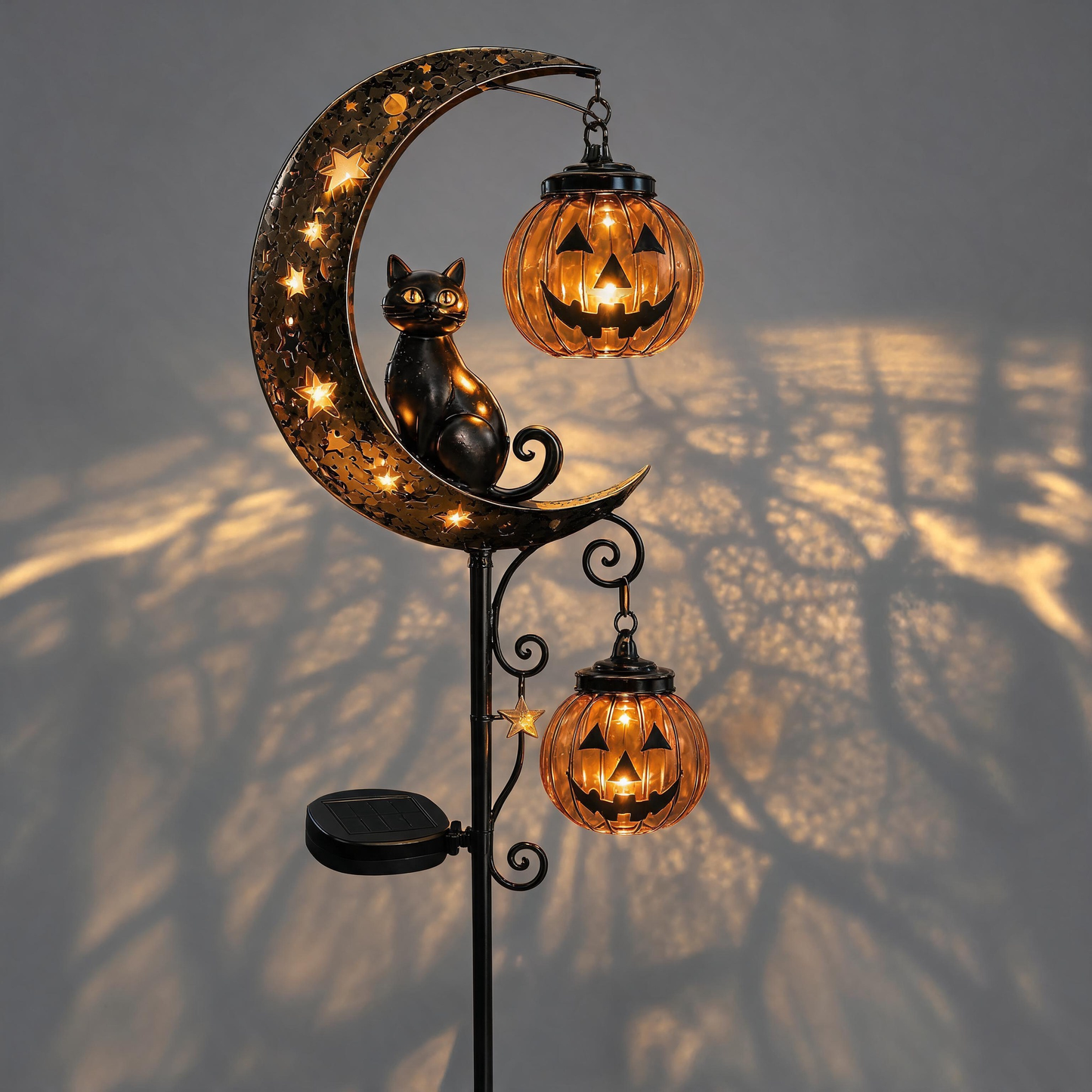 🎃 Halloween Early Bird Sale🌙 50% OFF Pumpkin Moon Garden Stake Light