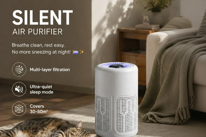 🔥Today’s Special Offer — 50% OFF Compact, Silent & Energy-Efficient Air Purifier – Ideal for Pet Hair, Dust & Allergies